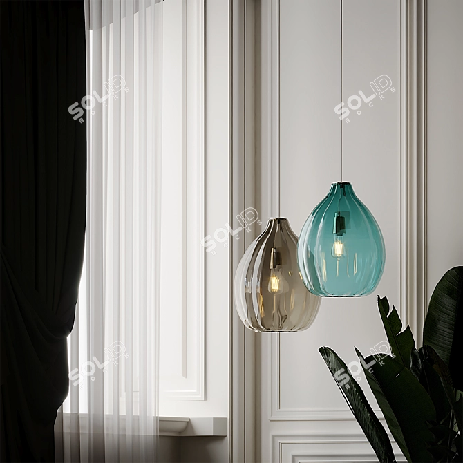 Modern Elegance: Prescott Pendant 3D model image 4