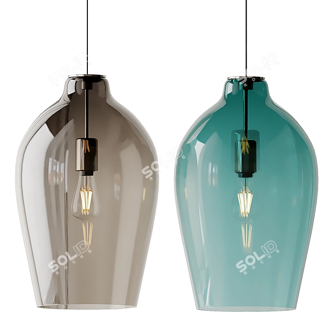 Modern Elegance: Prescott Pendant 3D model image 5