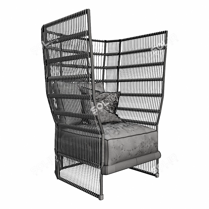 Luxury Skyline Spa Collection: Poliform Bristol Chaise Lounge 3D model image 3