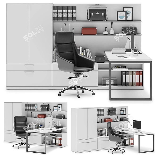 Canvas Private Office by Herman Miller 3D model image 1