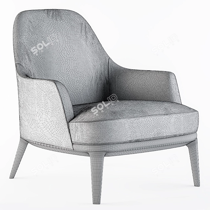 Elegance Defined: Poliform Jane Armchair 3D model image 3