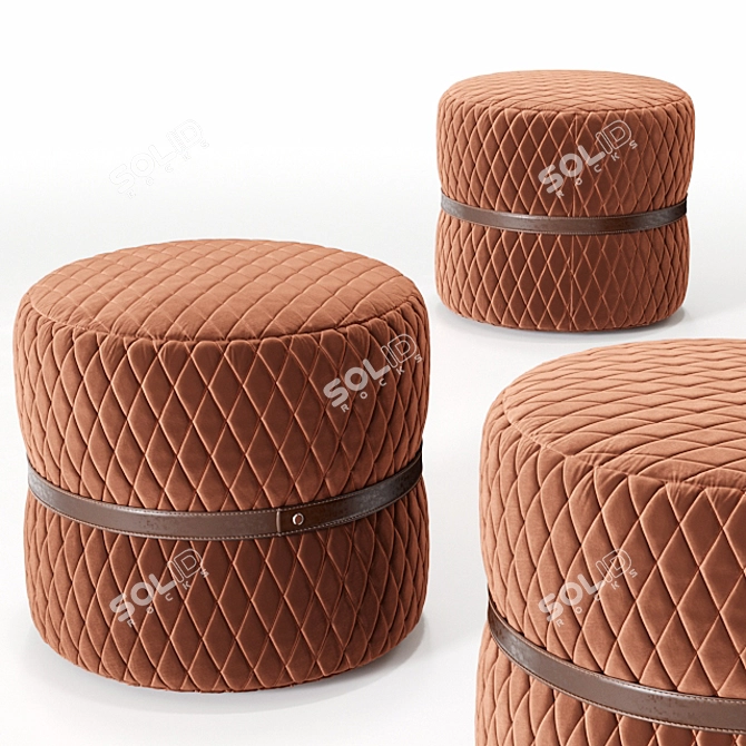 Conga Pouf: Stylish and Versatile Seating 3D model image 1