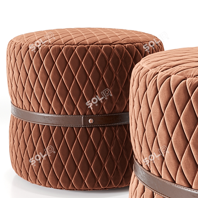 Conga Pouf: Stylish and Versatile Seating 3D model image 2