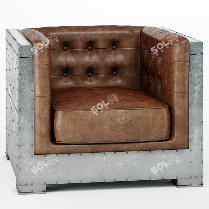 Aviator Boxy Chair 3D model image 1