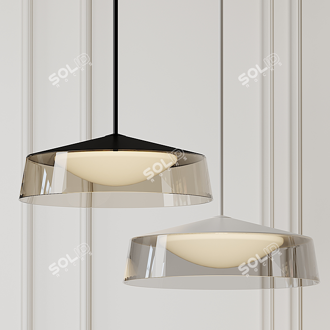 Masque Grande Pendant: Contemporary Lighting by Tech Lighting 3D model image 1