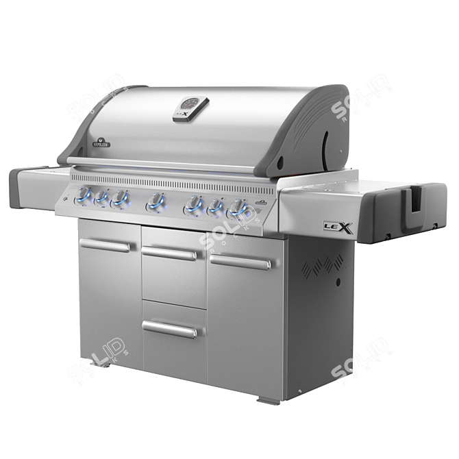 Napoleon LEX 730 RSBI: Ultimate Gas BBQ 3D model image 3