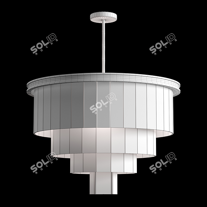 Elegant Derby Chandelier 3D model image 2