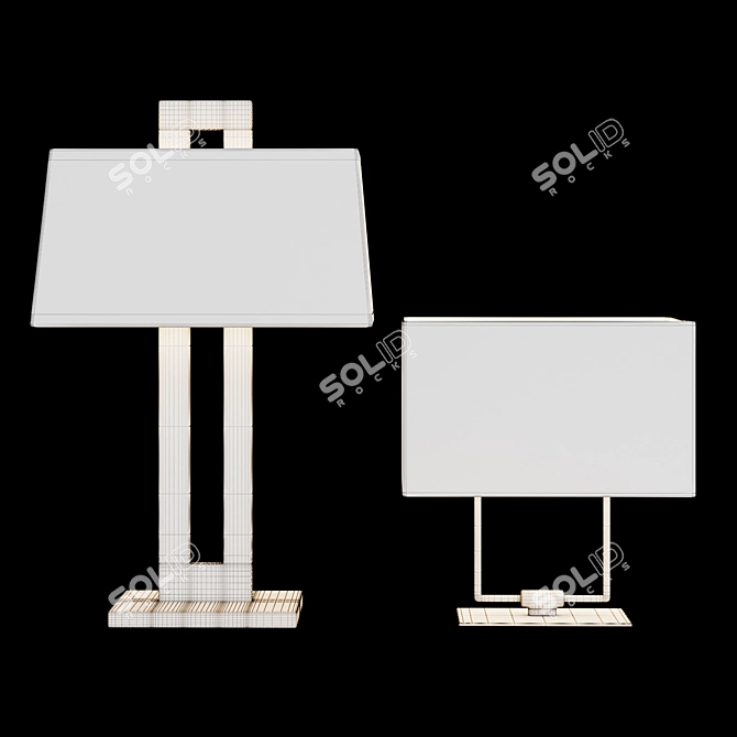 Modern Geometric Table Lamp 3D model image 2