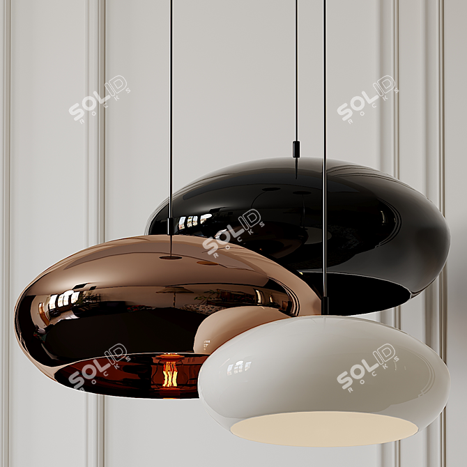 Capella Pendant: Elegant Lighting Solution by Viso 3D model image 1