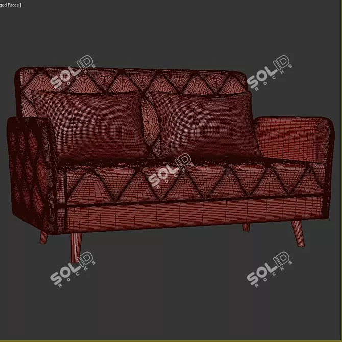 Elegant Comfort: Schlafsofa Kourtney 3D model image 3