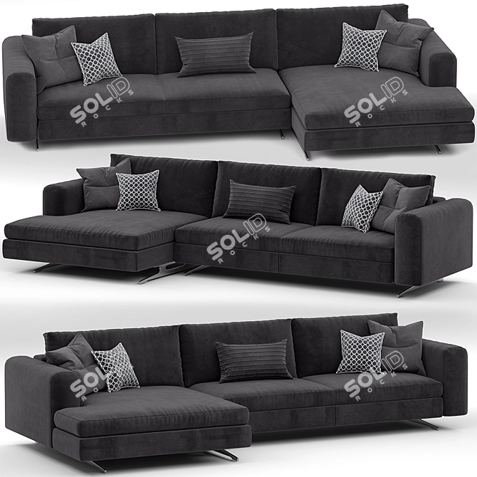 Sleek Arflex Lee Sofa 3D model image 2