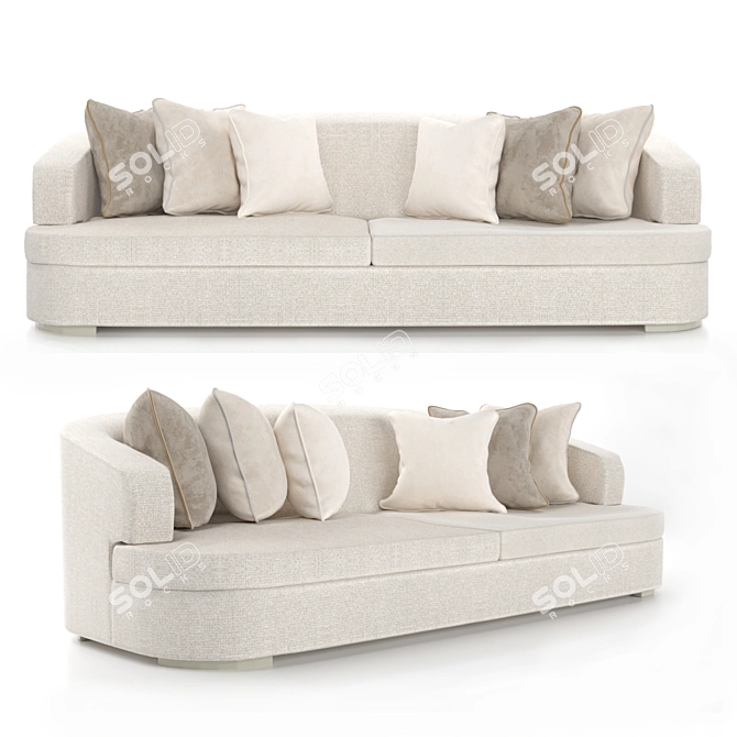 Elegant Emanuel_Ungaro Sofa 3D model image 1