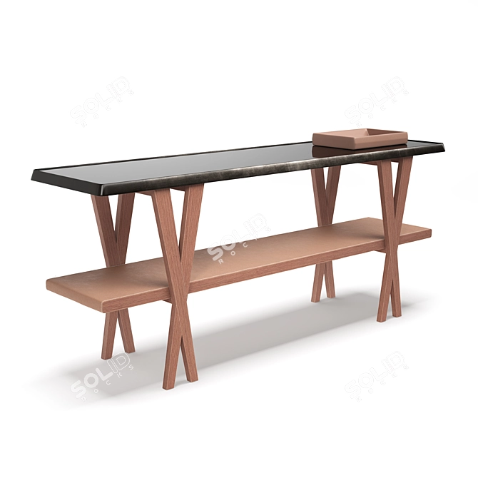 Luxury Hermes Materials Console 3D model image 1