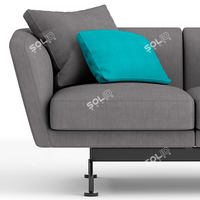 Kartell Betty 2-Seater Sofa: Stylish Comfort for Two 3D model image 2