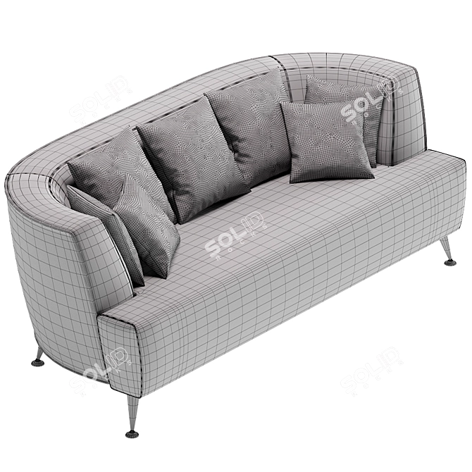 Luxe Lyon Sofa: Stylish Comfort for Your Home  3D model image 3