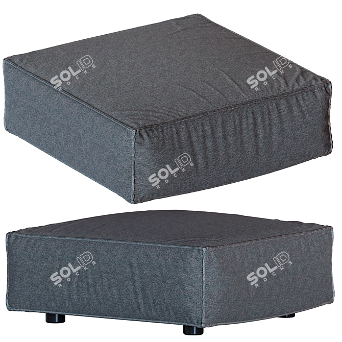 Modern Minimalist Porter Ottoman 3D model image 1