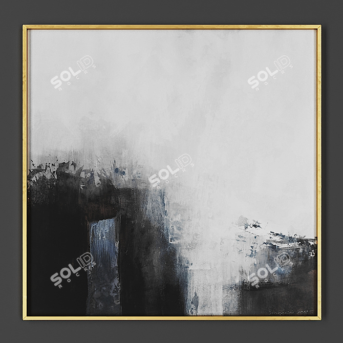 Elegant Frame for Art 3D model image 1