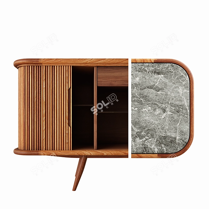 Amalia Sideboard: Elegant and Functional 3D model image 2