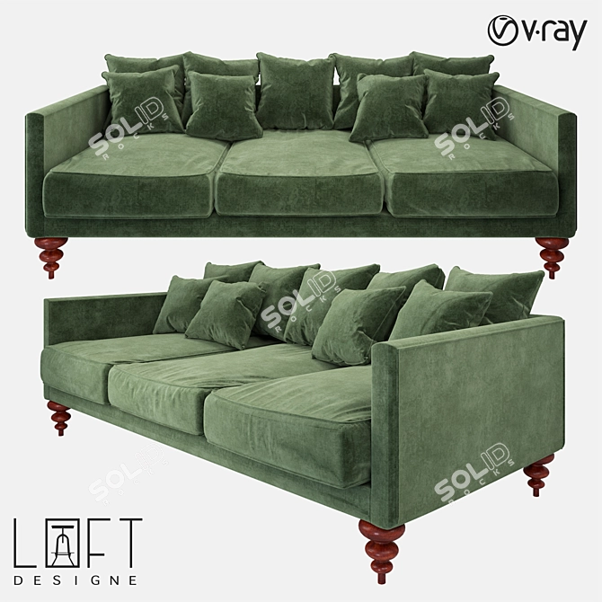 LoftDesigne 4214 Model Sofa 3D model image 1