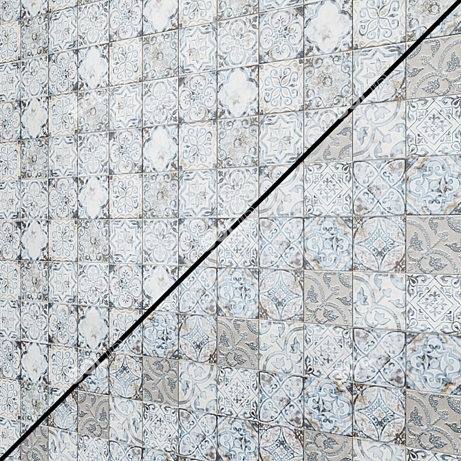 Kerama Marazzi Bario Decor Tiles 3D model image 2
