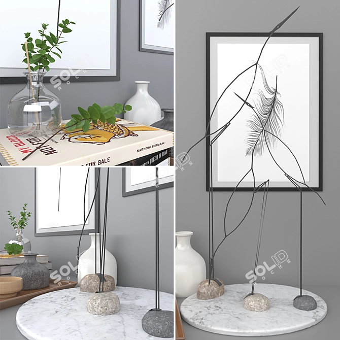 Avian Home Decor Set 3D model image 2