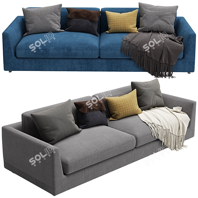 Phoenix 250cm Sofa 3D model image 1