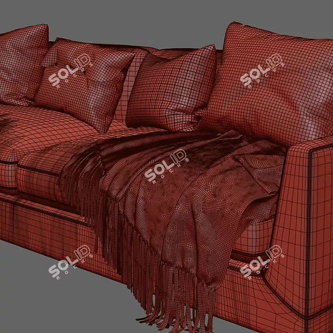 Phoenix 250cm Sofa 3D model image 3