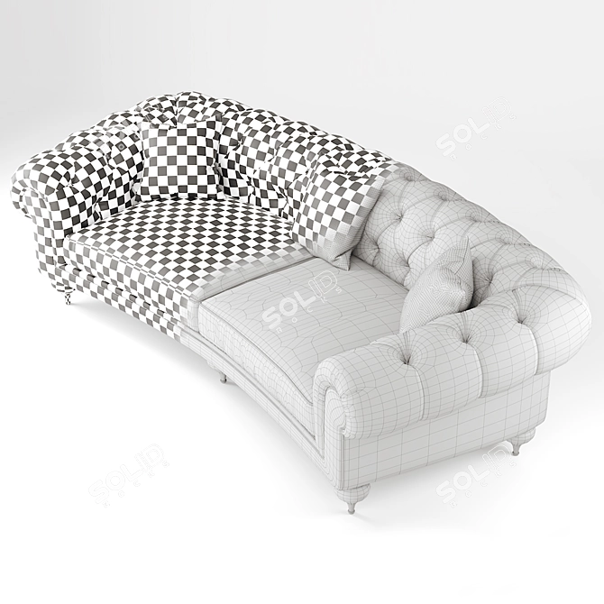 Mantellassi Audrey: Elegant 3 Seater Sofa 3D model image 2