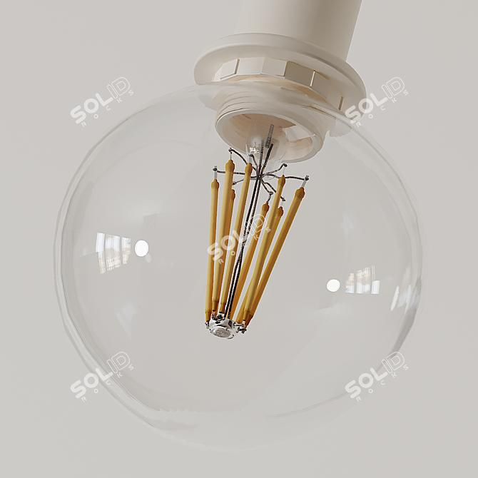 Modern Valmonte 2-Light Armed Sconce 3D model image 3