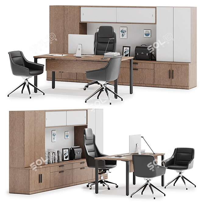 Modernize Your Office with Herman Miller Canvas 3D model image 1