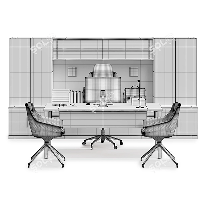 Modernize Your Office with Herman Miller Canvas 3D model image 3