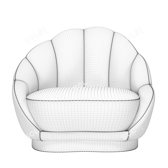 Elegant Olympia Armchair for Modern Homes 3D model image 3