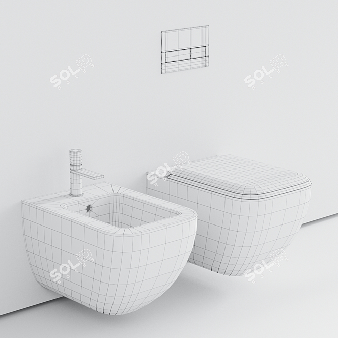 Cielo Shui Comfort Wall-Hung WC 3D model image 3