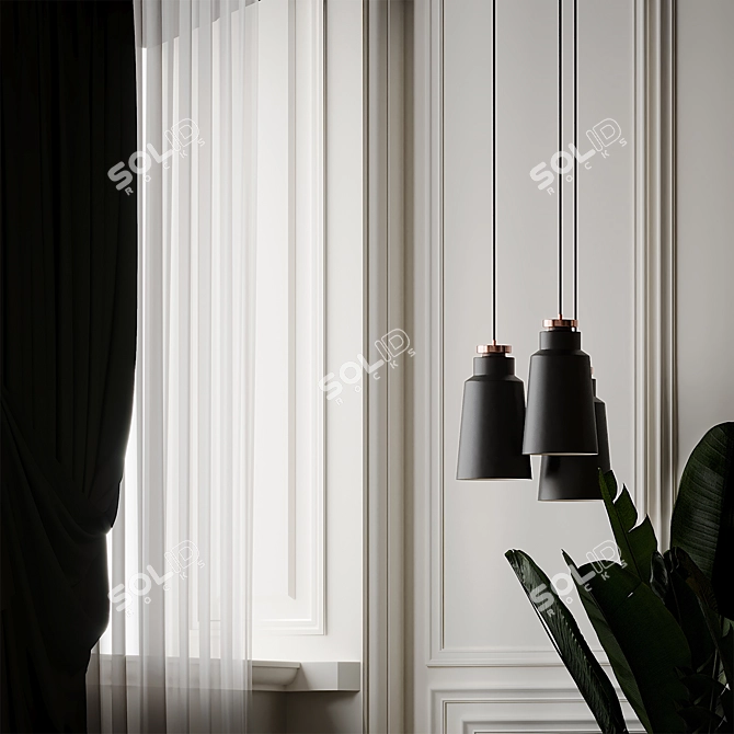 Versanora Stile Bell Pendant 3D model image 4