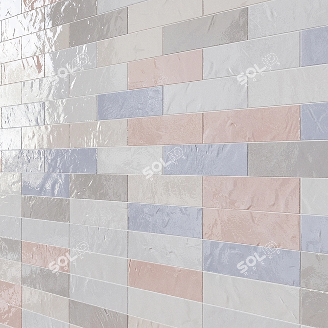 Coastal Melange: EQUIPE LA RIVIERA Ceramic Wall Tile 3D model image 2