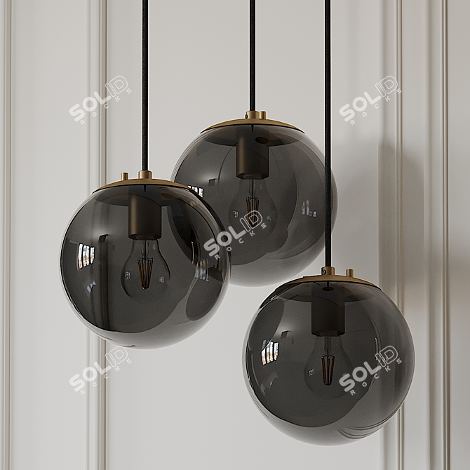 Wysocki Pendant: Elegant Globe Lighting 3D model image 2