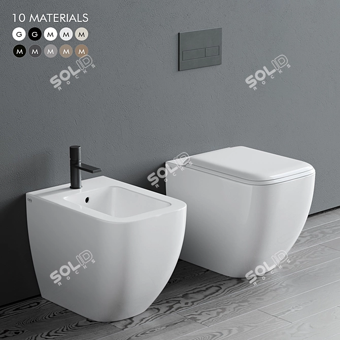 Ceramica Cielo Shui Comfort WC 3D model image 1