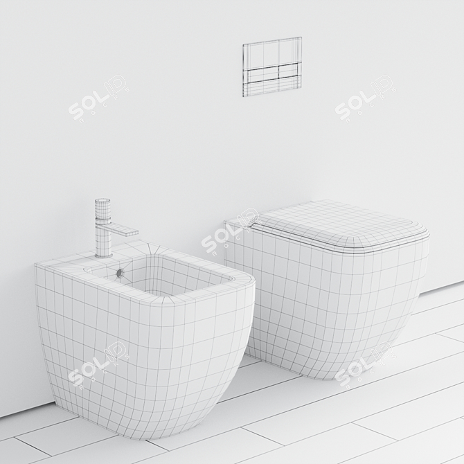 Ceramica Cielo Shui Comfort WC 3D model image 3