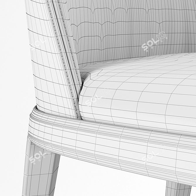 Poliform Grace Chair: Elegant and Versatile Seating Solution 3D model image 3