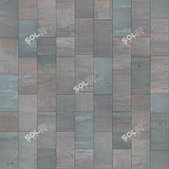 Modern Golden Mandarin Paving Slabs 3D model image 3