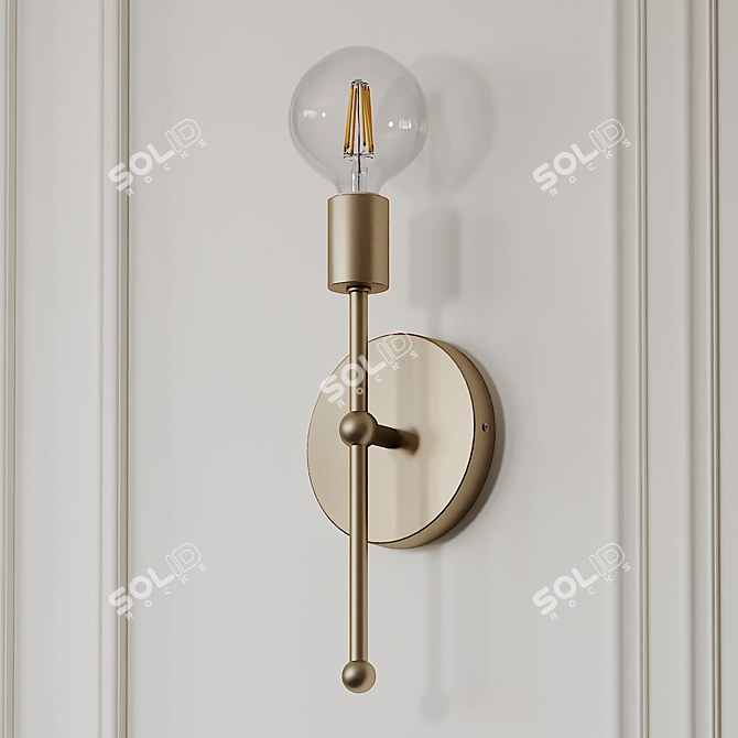 Elegant Bautista Sconce - Illuminate Your Space! 3D model image 1