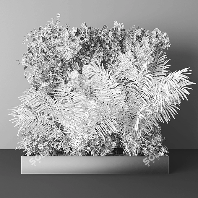 Modern Green Wall Planter: Introducing Фитостена 3D model image 2