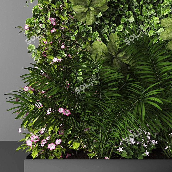 Modern Green Wall Planter: Introducing Фитостена 3D model image 3