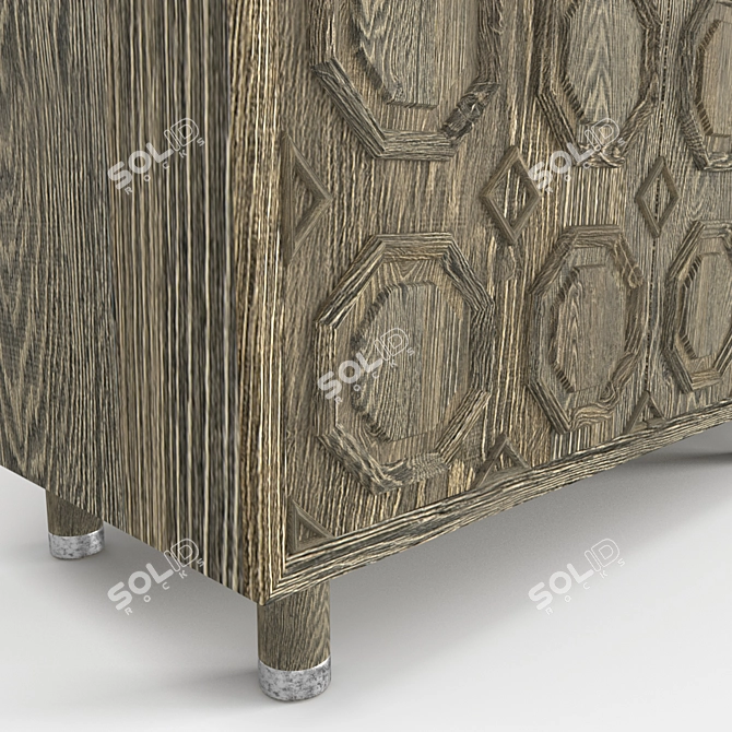 Sophisticated Alhambra Credenza: Exquisite Design & Craftsmanship 3D model image 2