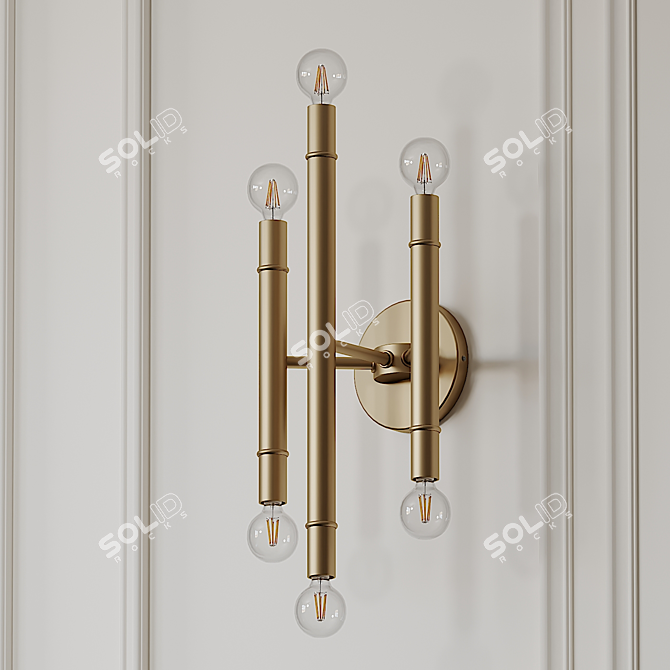 Elegant Brigida Wall Sconce 3D model image 1