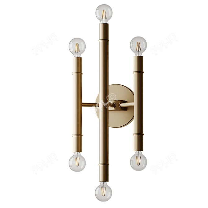 Elegant Brigida Wall Sconce 3D model image 3