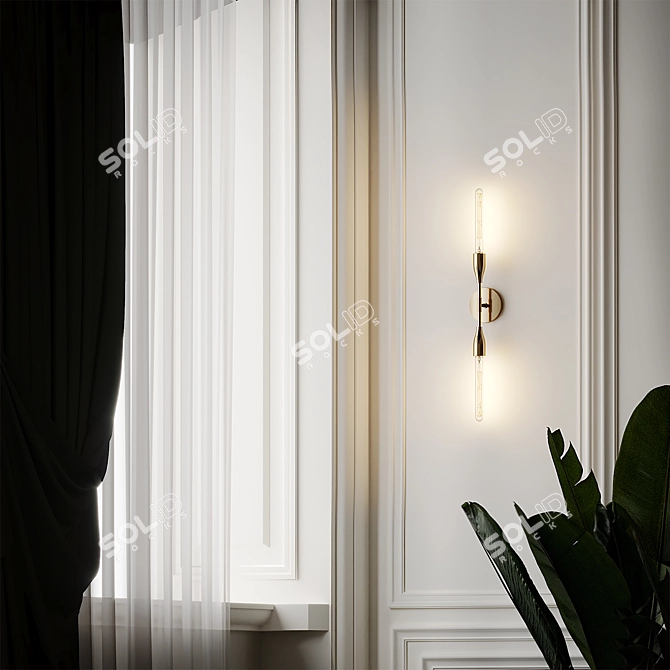 Modern Elegance: Daren Wall Sconce 3D model image 4