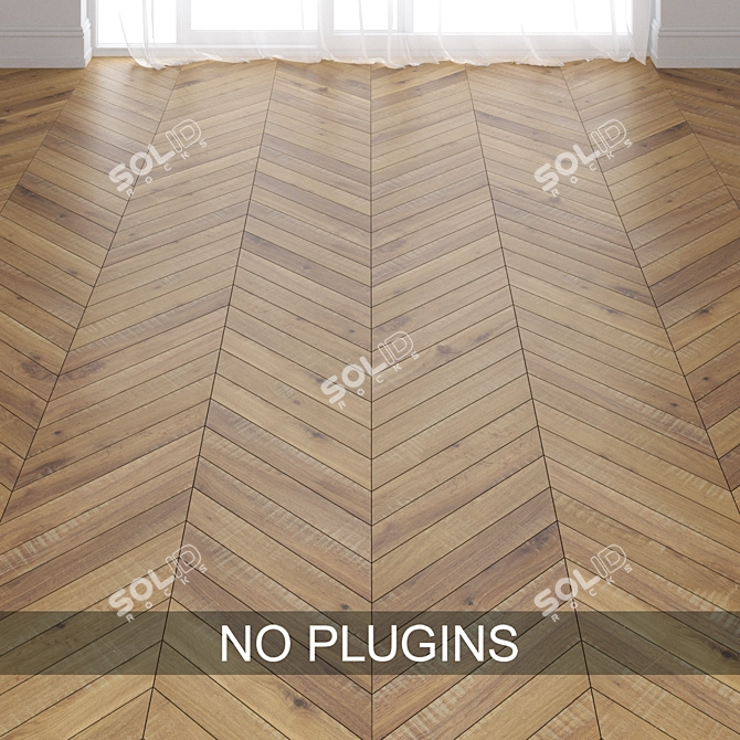 Paris 4168 Parquet: Exquisite Dutch Flooring 3D model image 1