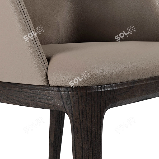 Poliform Grace 2 Chair - Elegant and Versatile 3D model image 2