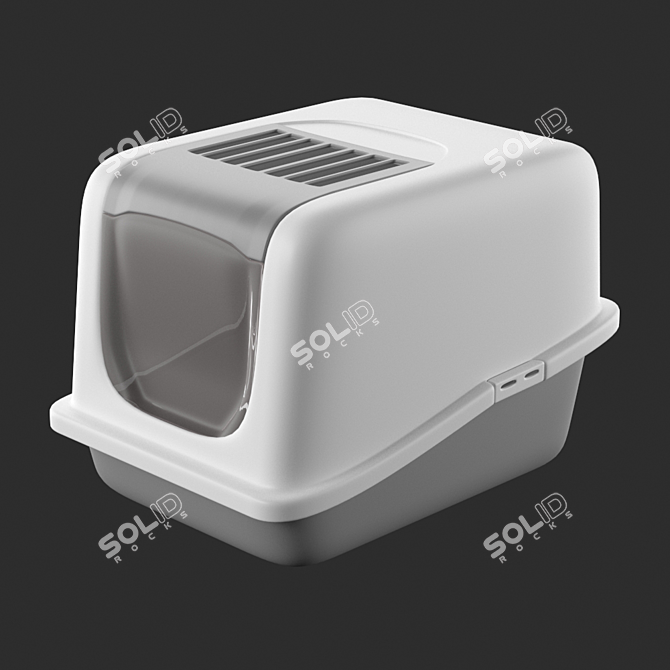 Savic Nestor Cat Litter Tray 3D model image 1